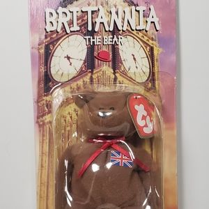 Ty Beanie Babies Britannia The Bear McDonald’s With Rare Tag Errors New In Box